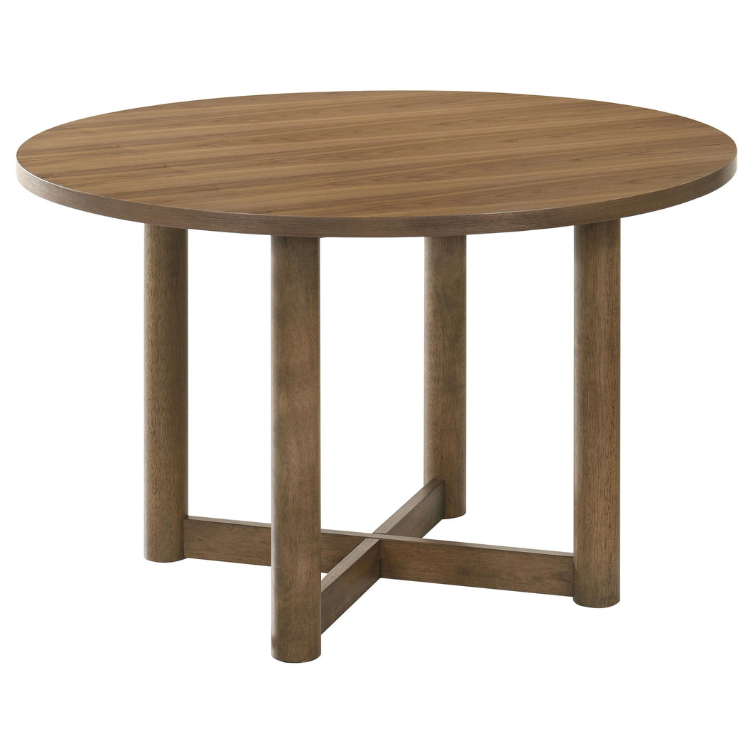 Crestmore - Round Wood Dining Table - Walnut