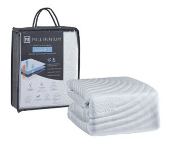 Extra Cooling Protector Queen Mattress Protector (Set of 4) White