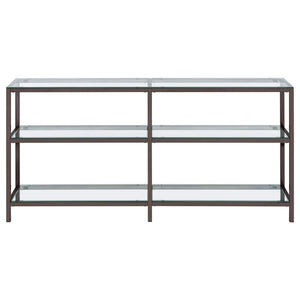 Kate - 2-Shelf Console Bookcases - Black Nickel