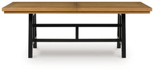Galliden - Black / Brown - Rectangular Dining Room Extension Table