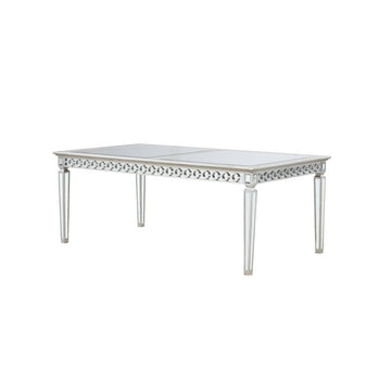 Varian - Dining Table (78"L) - Mirrored & Antique Platinum