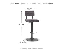 Strumford - Tall Swivel Barstool (Set of 2)