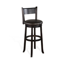 Scottsdale - 30" Swivel Barstool With Cushion Seat & Back (Set of 2) - Dark Brown / Black