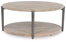 Dyonton - Light Grayish Brown - Round Cocktail Table