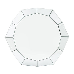 Noralie - 18" Coffee Table - Mirrored & Faux Diamonds