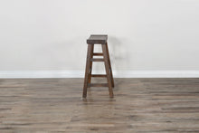Homestead - 30" Saddle Seat Stool With Wood Seat (Set of 2) - Black Walnut