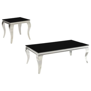 Carone - Glass Top Coffee Table Set