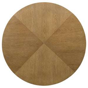 Danvers - Round 54" Wood Dining Table - Brown Oak