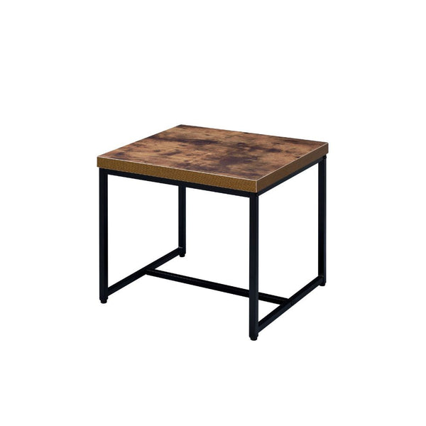 Bob End Table Weathered Oak & Black