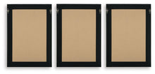 Huddwick - Wall Art Set (Set of 3) - Linen / Black