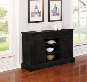 Phelps - 2 Door Sideboard Buffet Cabinet - Distressed Noir