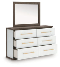 Kendanport - 4 Pc. - King Platform Bed, Dresser, Mirror And Nightstand - Brown / White