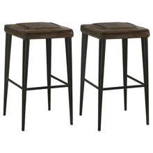 Alvaro - Leather Upholstered Stool (Set of 2)