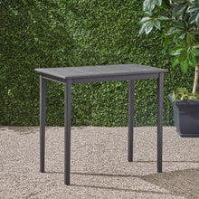 Outdoor Minimalist Acacia Wood Rectangle Bar Table