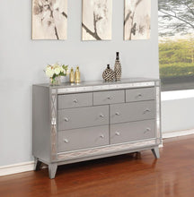 Leighton - 7-Drawer Dresser - Metallic Mercury