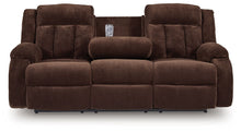 Free Wake - Chocolate - Reclining Power Sofa With Drop Down Table