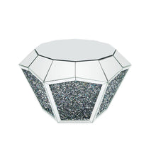 Noralie - 18" Coffee Table - Mirrored & Faux Diamonds