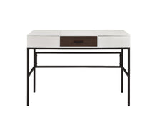 Verster - Writing Desk With USB - Natural & Black