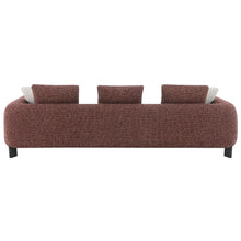 Mardi - Sofa With 6 Pillows - Maroon Tweed