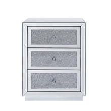 Noralie - 26" Accent Table - Mirrored, Faux Diamonds