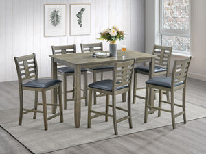 Nash - Counter Height Table - Dark Brown
