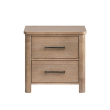 Anika - 2 Drawer Nightstand - Natural / Brown