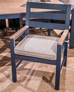 East Beach - Blue - Arm Chair With Cushion (Set of 2)