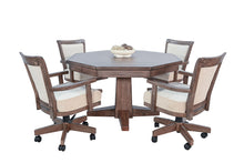 Doe Valley - Game Chair With Casters, Cushion Seat & Back - Dark Brown