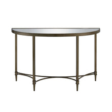 Aditya - Console Table With Mirror - Mirrored & Antique Brass