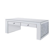 Noralie - 19"H Coffee Table - Mirrored & Faux Diamonds