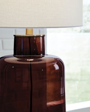 Mette - Brown / Gold Finish - Glass Table Lamp