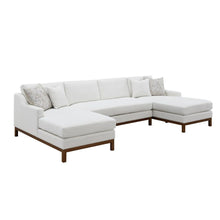 Valiant - Sectional Sofa - Ivory Chenille