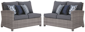 Salem Beach - Dark Gray - 5 Pc. - Sectional Lounge Set