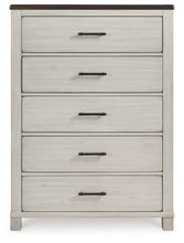 Darborn - Gray / Brown - Five Drawer Chest