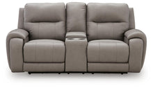 Real Moments - Power Reclining Loveseat With Audio Seating - Ash