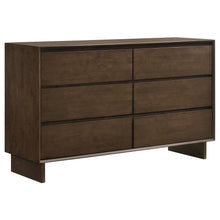 Glenwood - 6-Drawer Dresser Cabinet - Warm Brown