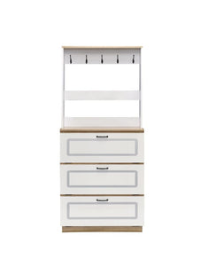 Hewett - Shoe Cabinet - Light Oak & White