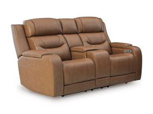 Knightington - Power Reclining Loveseat With Audio Seating
