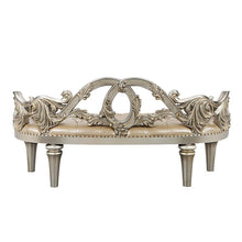 Danae - Bench - Champagne Synthetic Leather & Gold