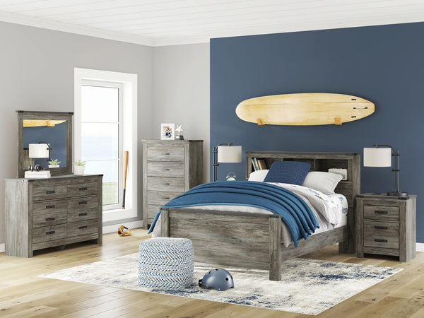 Frandern Bookcase Panel Bedroom Set