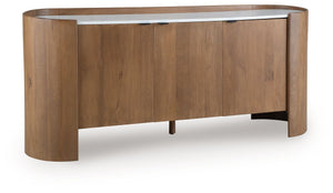 Fitzroy - Brown / White - Accent Cabinet