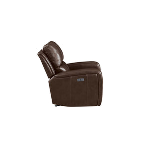 Linton - Leather Glider Recliner With Power Footrest