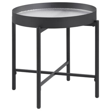 Ozella - Round Table With Hidden Storage Sandy