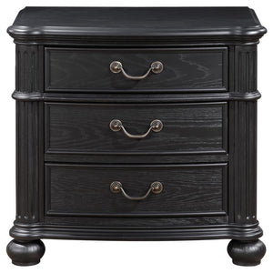 Celina - 3-Drawer Nightstand - Black