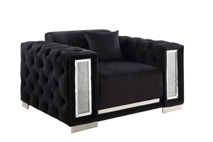 Trislar - Chair - Black Velvet - 33