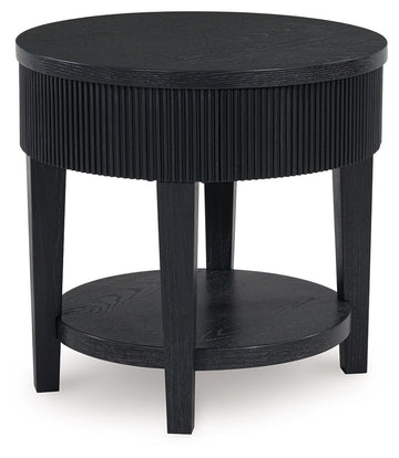 Marstream - Round End Table - Black