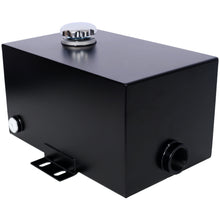 Heavy Duty 5 Gallon Steel Hydraulic Fluid Reservoir Tank With Mounting Foot, 14 Gauge - Black