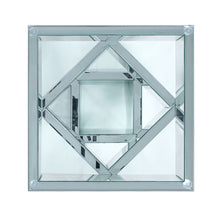 Noralie - 24" X 24" End Table - Mirrored & Faux Diamonds