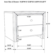 Serenity - 2-Drawer Nightstand