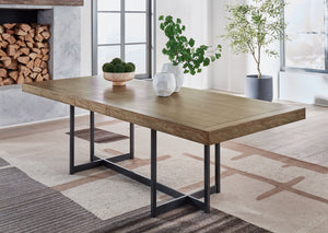 Tomtyn - Light Brown - Rectangular Dining Room Extension Table